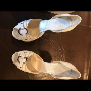 Dior white heels